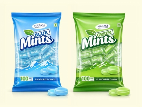 Blue & Green Mints
