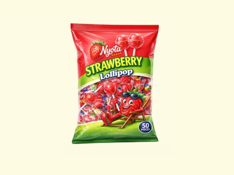 Nyota Strawberry Lollipop