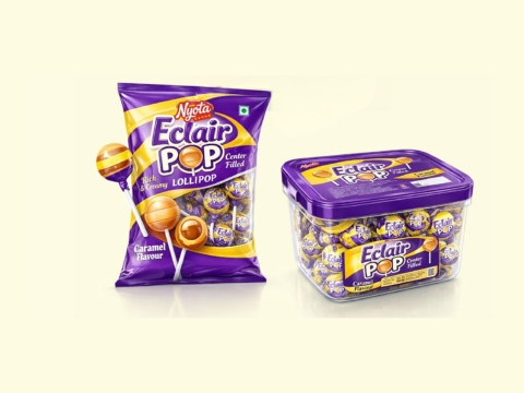 Eclair Pop Caramel Lollipop